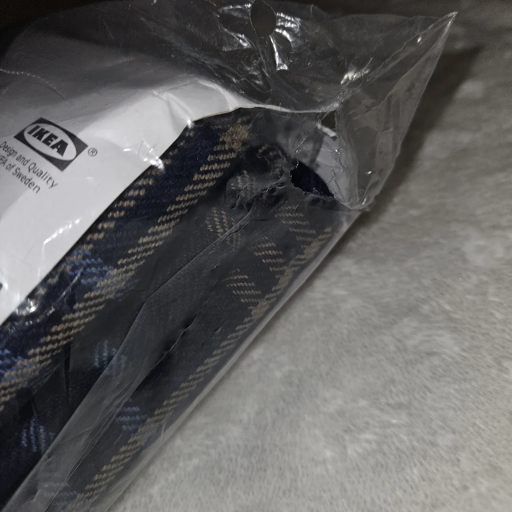 Ikea Henriksdal Slipcover Chair Cover Rutna Plaid Blue